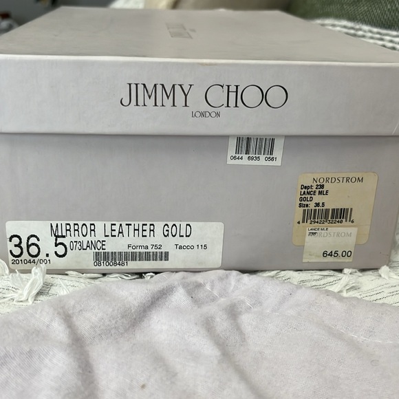 Jimmy Choo Gold Heels - Picture 8 of 8